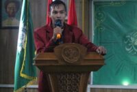 Ketua Kesatuan Mahasiswa Peduli Kebijakan Sosial (KMPKS), Agung Maulana.